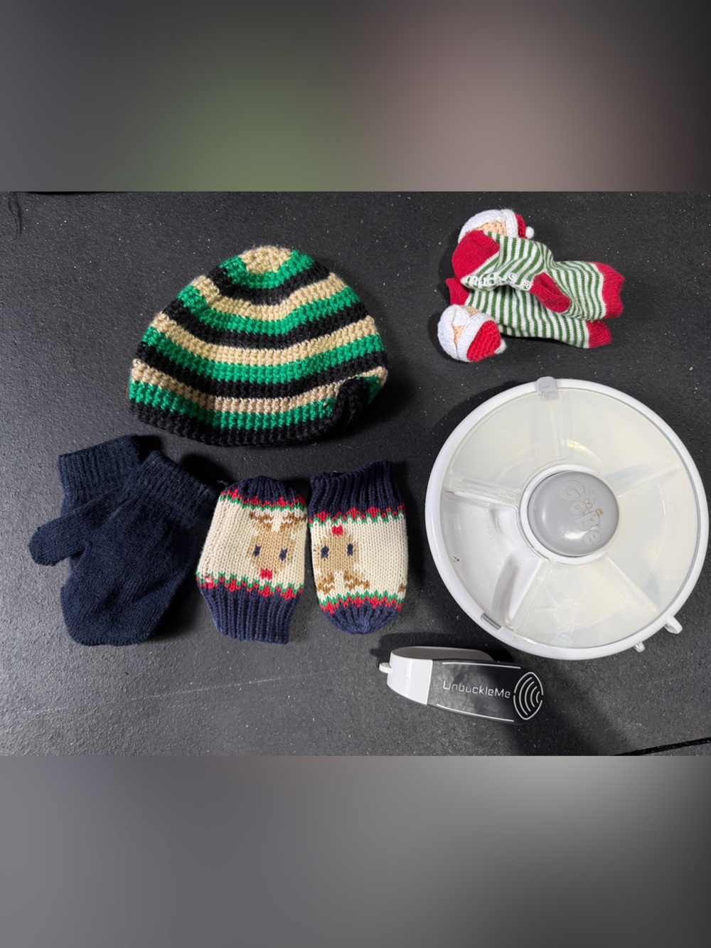 Assorted Baby Knit Hat & Mittens Set and accessories. LOT